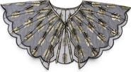 SAACHI Sequin Mesh Capelet
