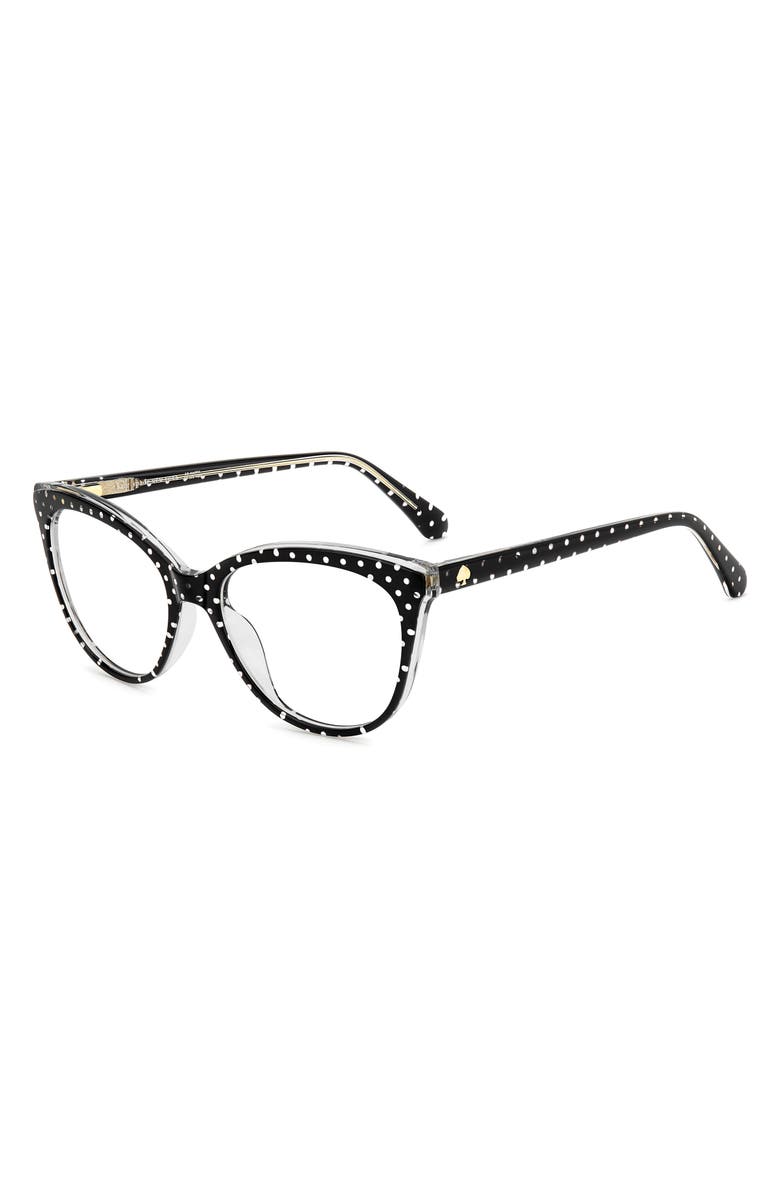 Kate Spade New York kariane 55mm oval reading glasses, Alternate, color, 