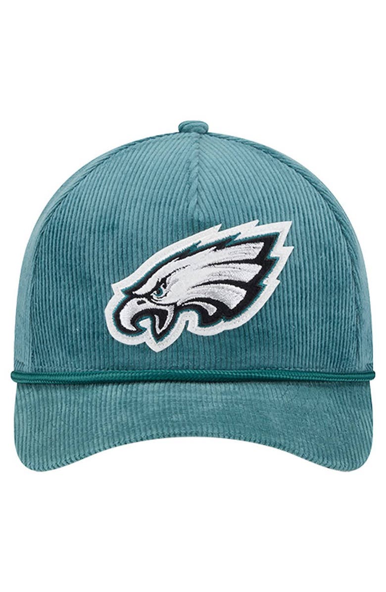New Era Men
s New Era Midnight Green Philadelphia Eagles Cord Corduroy 9FORTY A-Frame Adjustable Hat, Alternate, color, Green