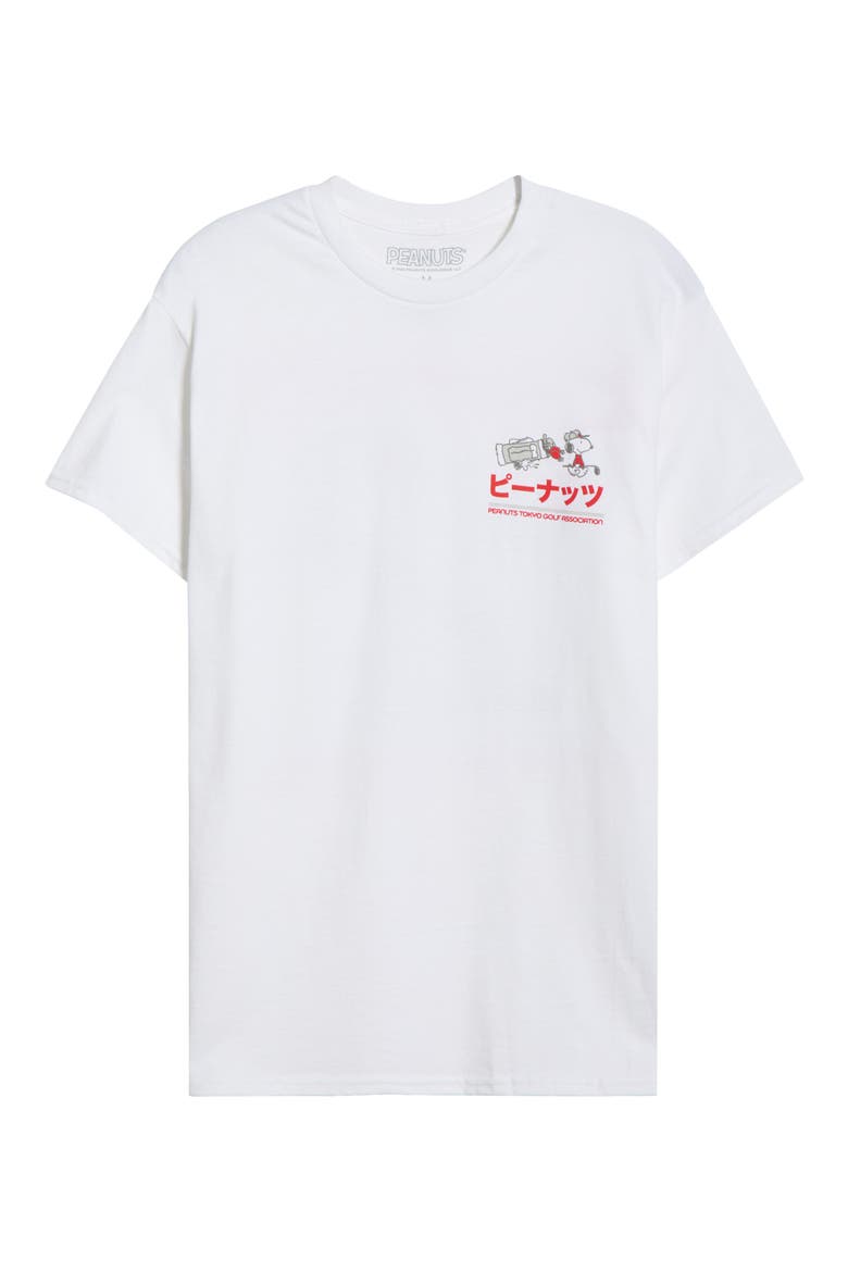 Peanuts® Tokyo Golf Cotton Graphic T-Shirt, Alternate, color, WHITE