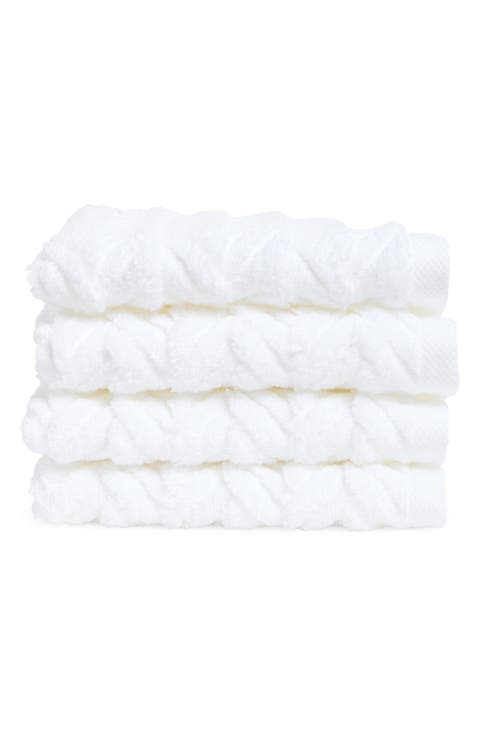 Seville 4-Piece Cotton Washcloths