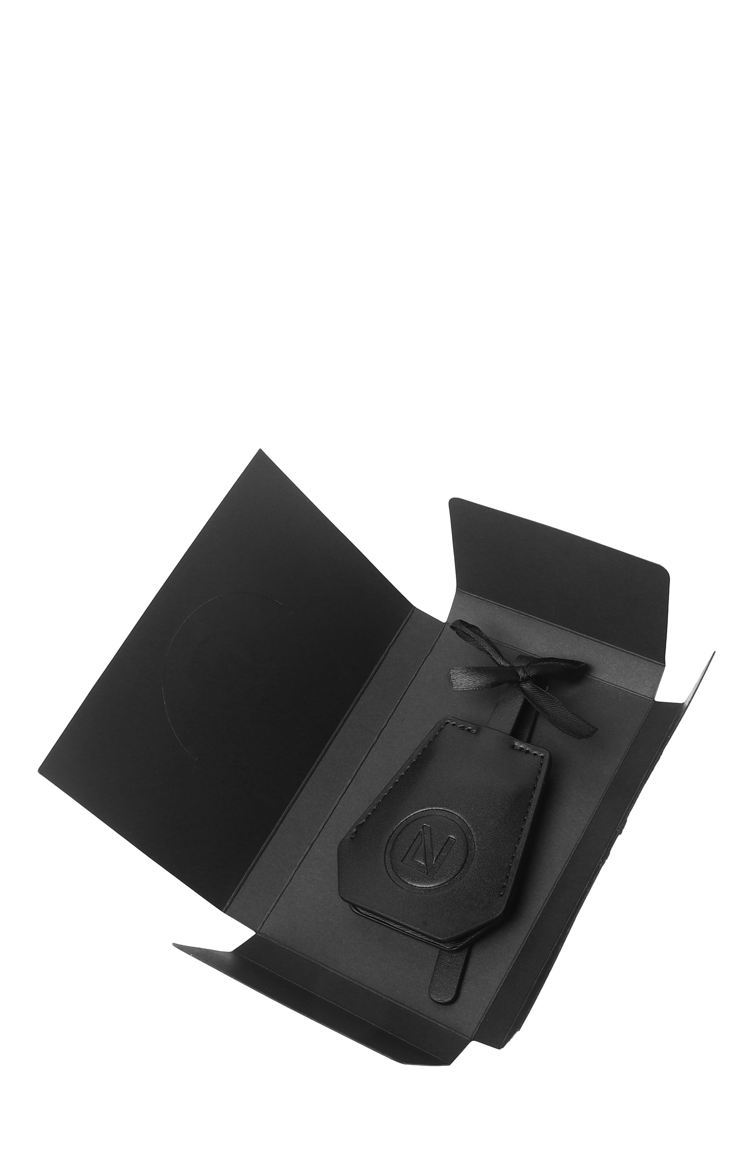 Lux and Nyx Words of Affirmation Luggage Tag, Alternate, color, Black