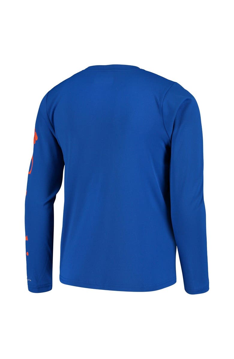 Columbia Youth Royal Florida Gators PFG Terminal Tackle Long Sleeve Omni-Shade T-Shirt, Alternate, color, Royal