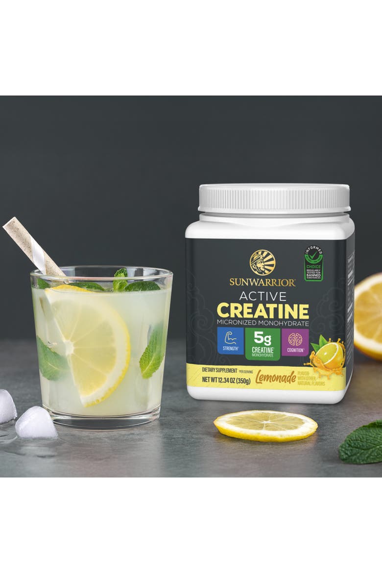 Active Creatine Monohydrate Powder, Alternate, color, Lemonade, 350g