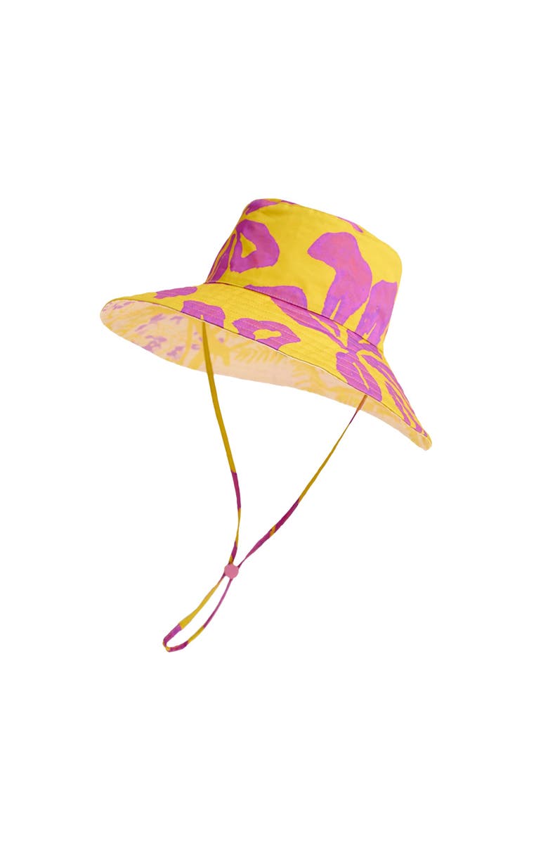 Lost Pattern "Tropical Bliss" Reversible Sun Hat, Main, color, Golden Hour