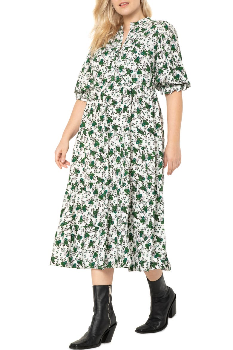 Floral Shirtdress, Main, color, SEND ME FLOWERS