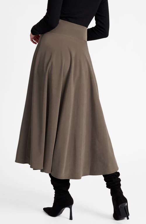 Santorelli Aster Full Midi Skirt In Black