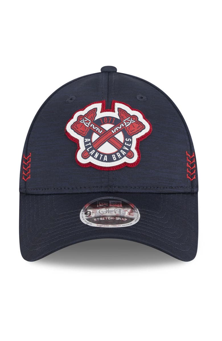 New Era Men's New Era  Navy Atlanta Braves 2024 Clubhouse 9FORTY Adjustable Hat, Alternate, color, 
