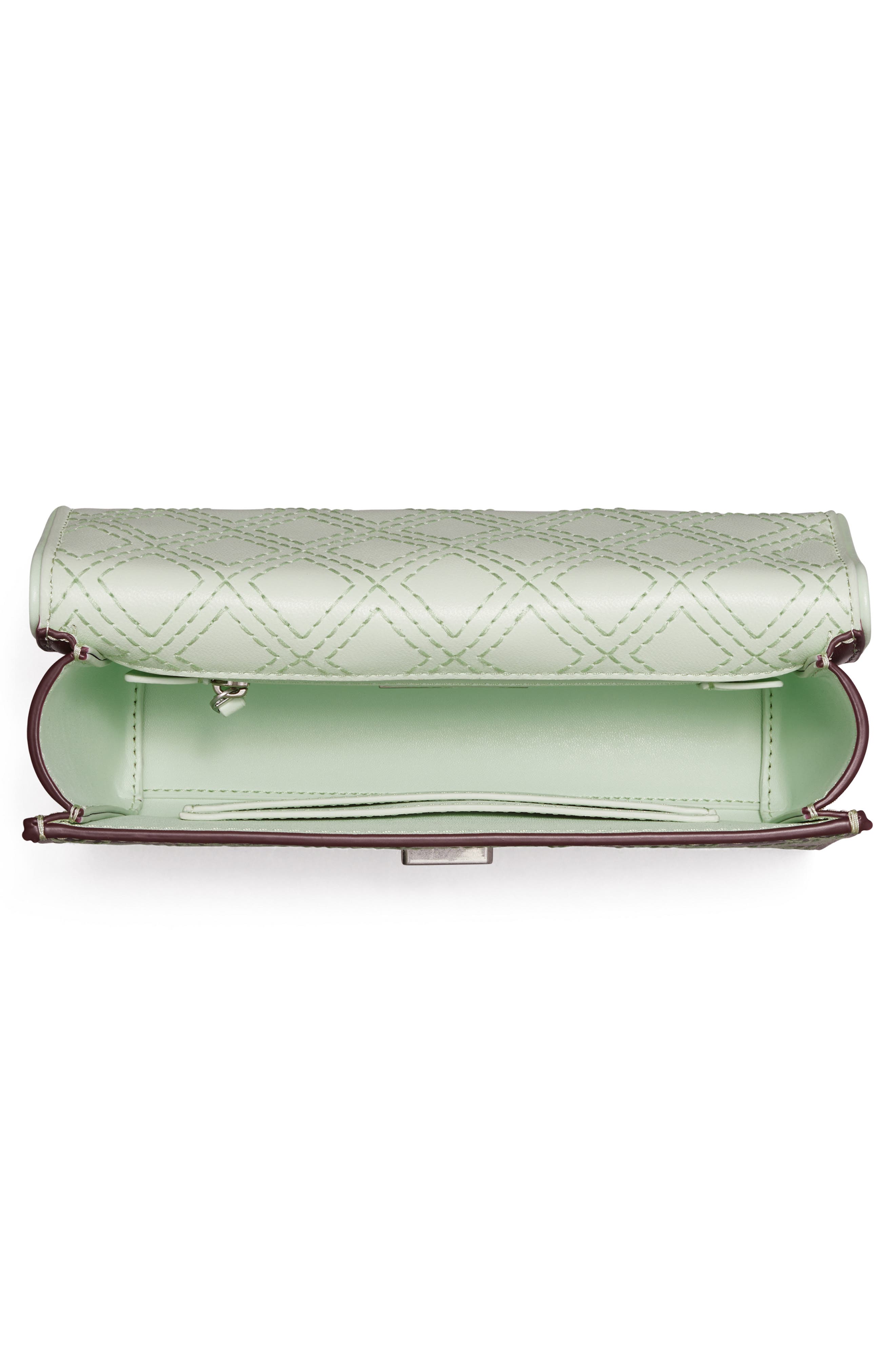 Tory Burch Small Fleming Popstitch Leather Convertible Shoulder Bag, Alternate, color, 