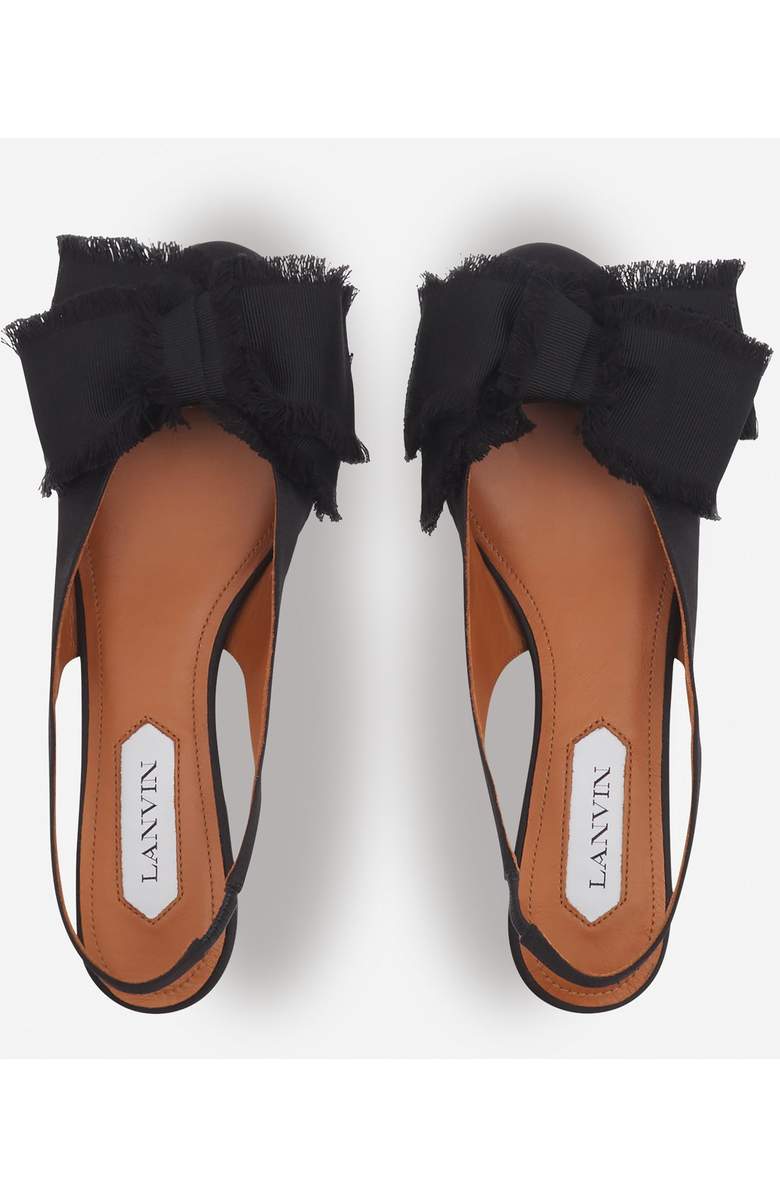 Lanvin Slingback Ballerina Flat In Satin, Alternate, color,