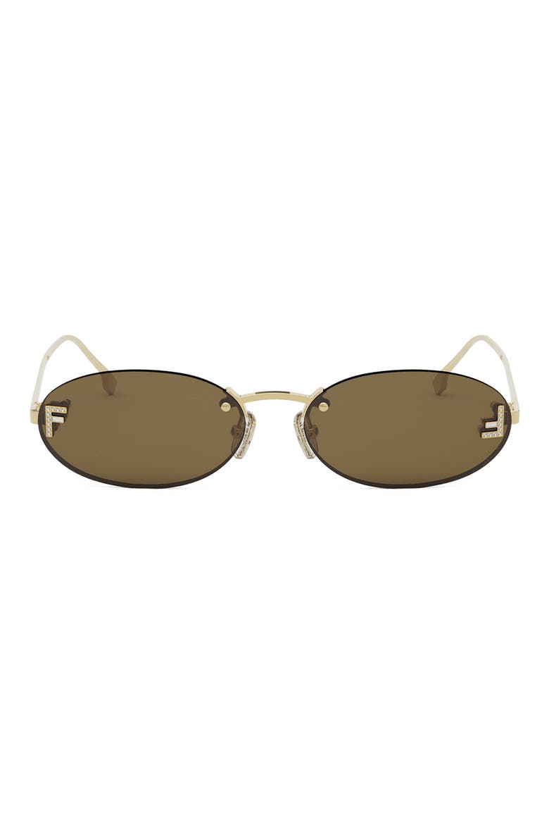 Fendi First 54mm Oval Sunglasses (Women) | Nordstrom