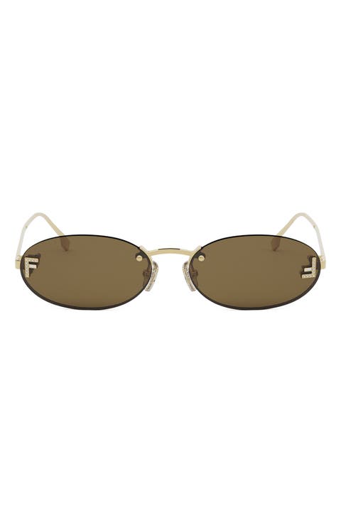 'Fendi First 54mm Oval Sunglasses
