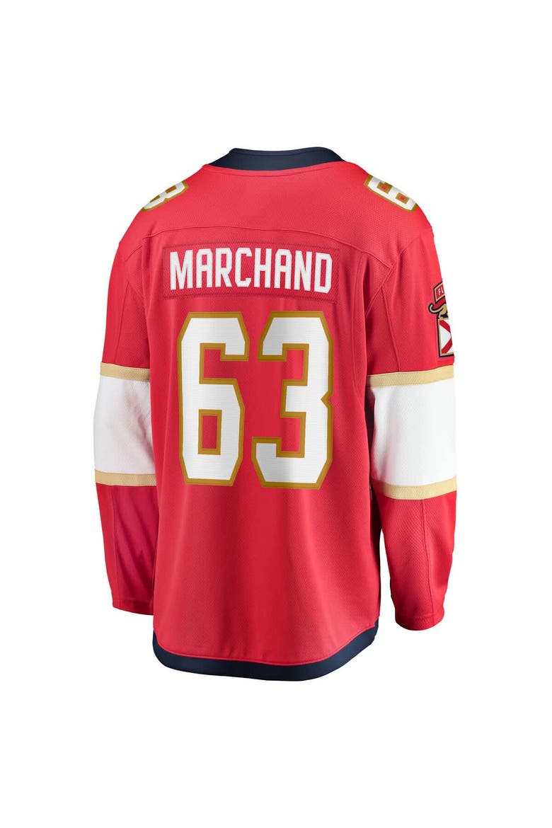 Men's Fanatics Brad Marchand Red Florida Panthers Home Breakaway Jersey, Alternate, color, Red