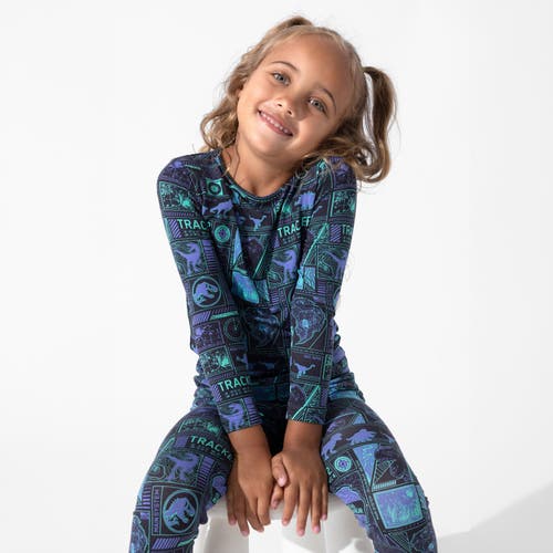 Bellabu Bear Kids' Jurassic Park Tracker Set Of 2 Piece Pajamas In Multi