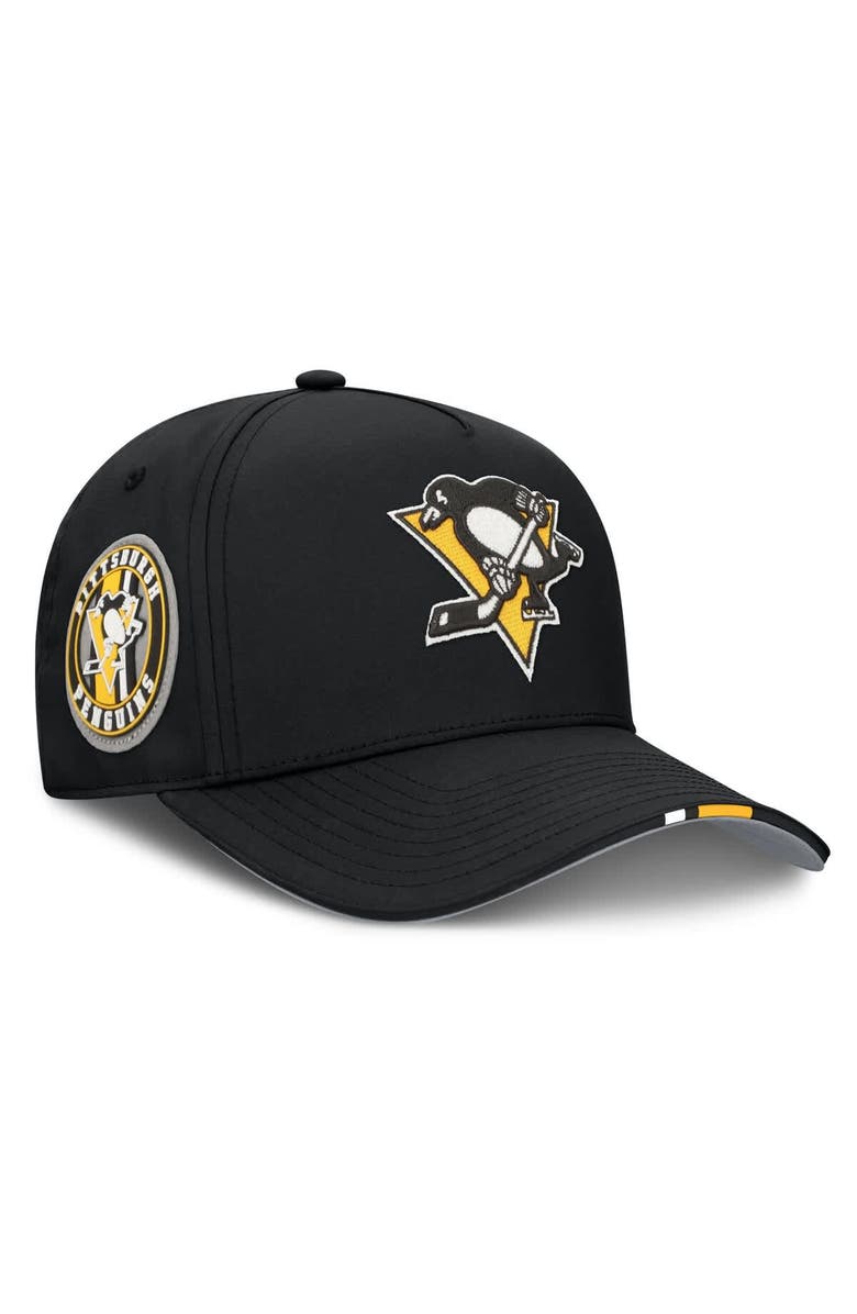 FANATICS Men's Fanatics Black Pittsburgh Penguins 2025 NHL Draft Authentic Pro On-Stage Podium A-Frame Adjustable Hat, Main, color, Black