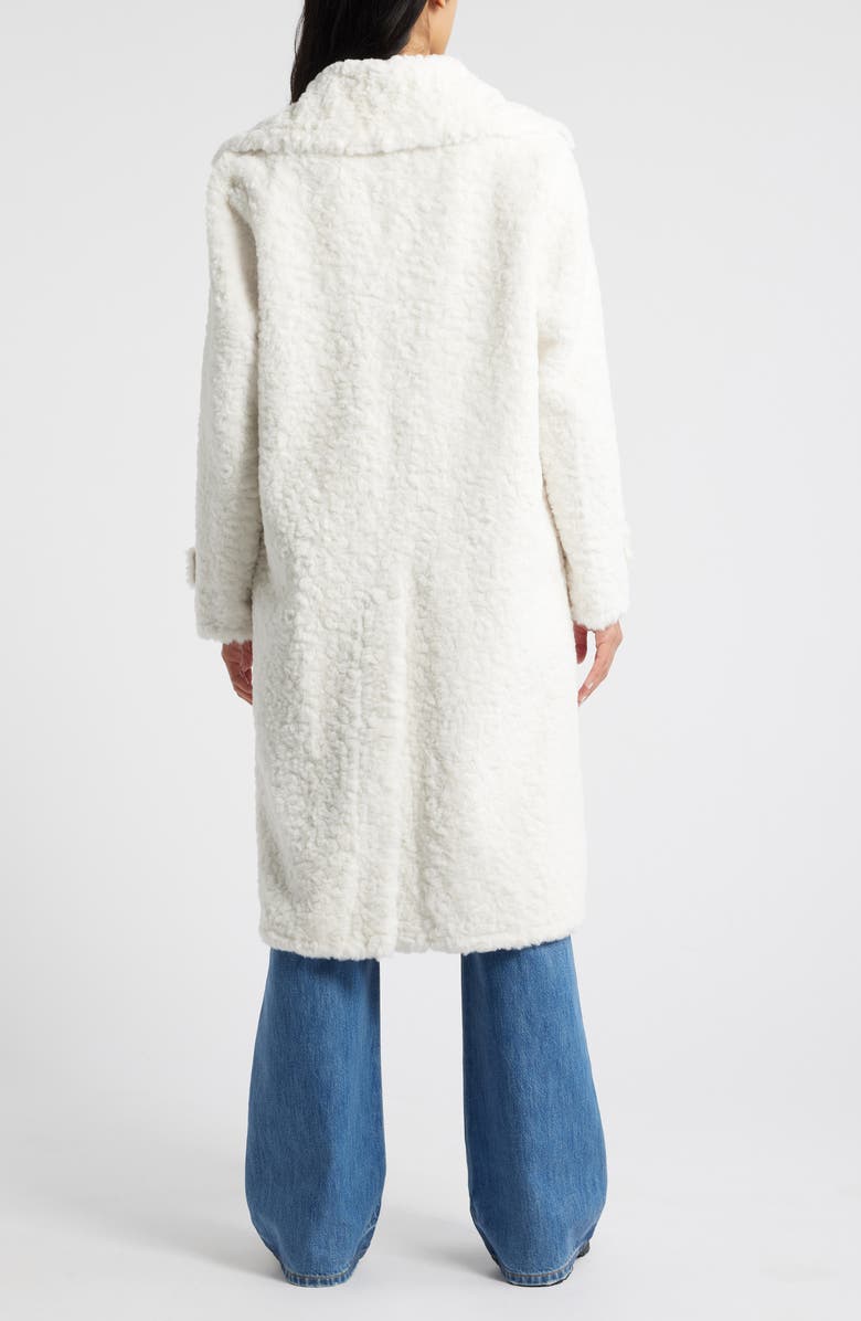 Sam Edelman Longline Faux Fur Coat, Alternate, color, 