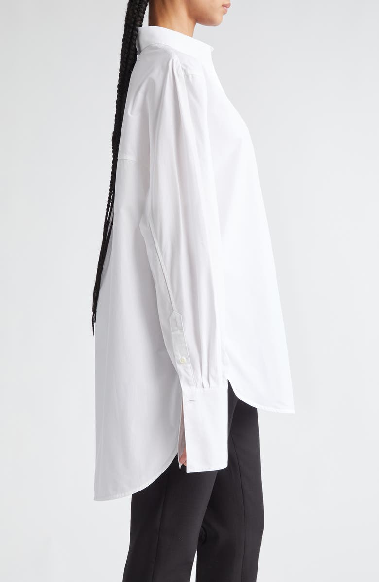 TOTEME Double Length Cuff Button-Up Shirt, Alternate, color, White