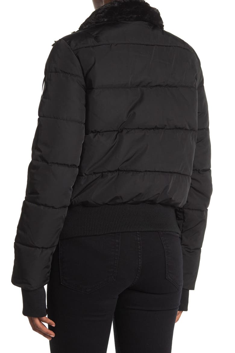 Vic Heavyweight Bomber Jacket, Alternate, color, BLACK