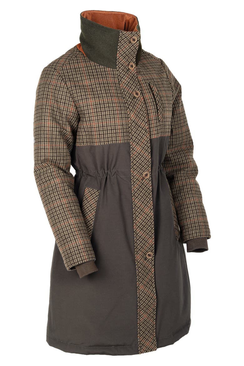 Park City Water Repellent Down Puffer Coat, Alternate, color, KALMATA TWEED