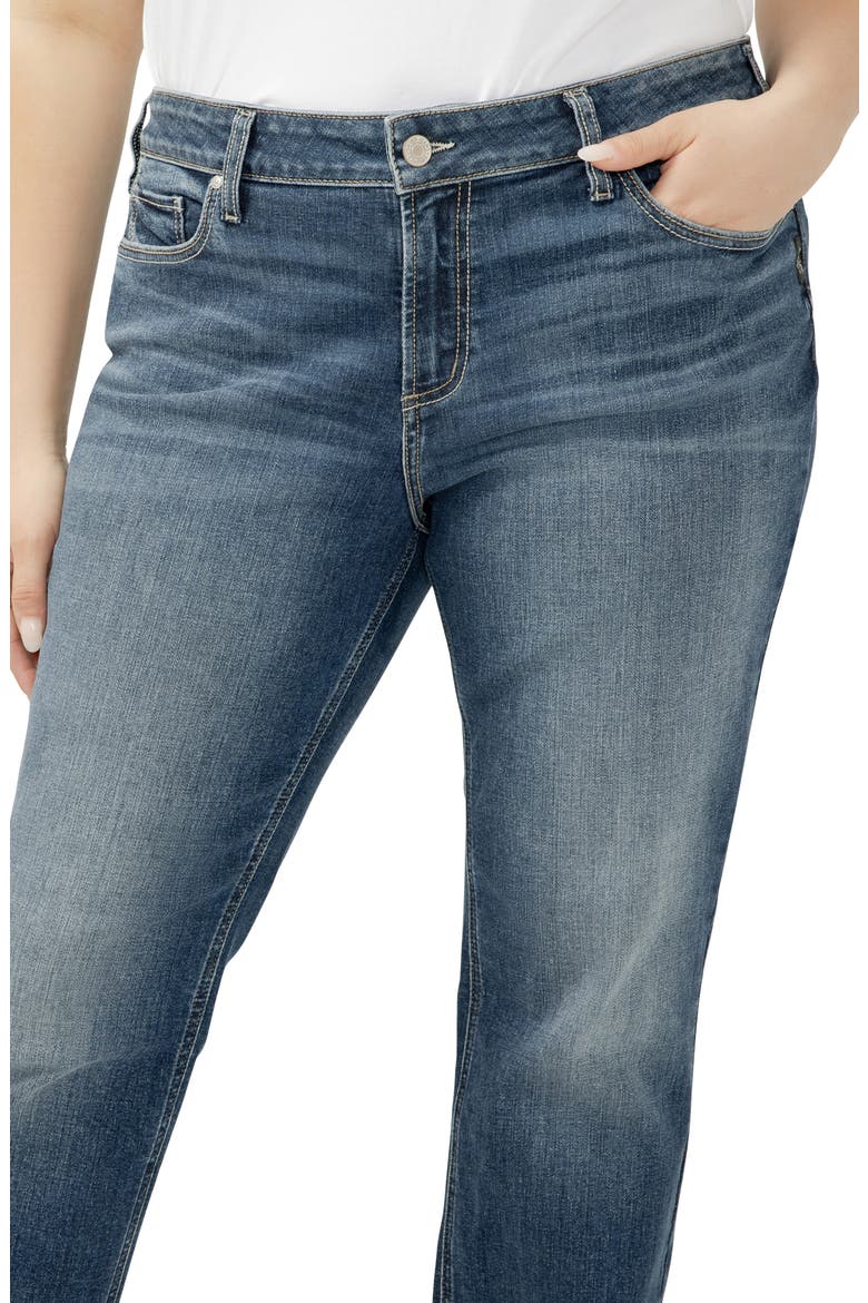 Elyse Straight Leg Jeans, Alternate, color, HALF MOON