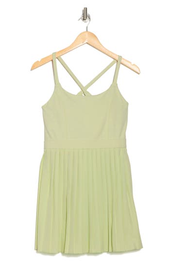 Z BY ZELLA Z BY ZELLA TIEBREAK CROSSBACK PLEATED ACTIVE DRESS