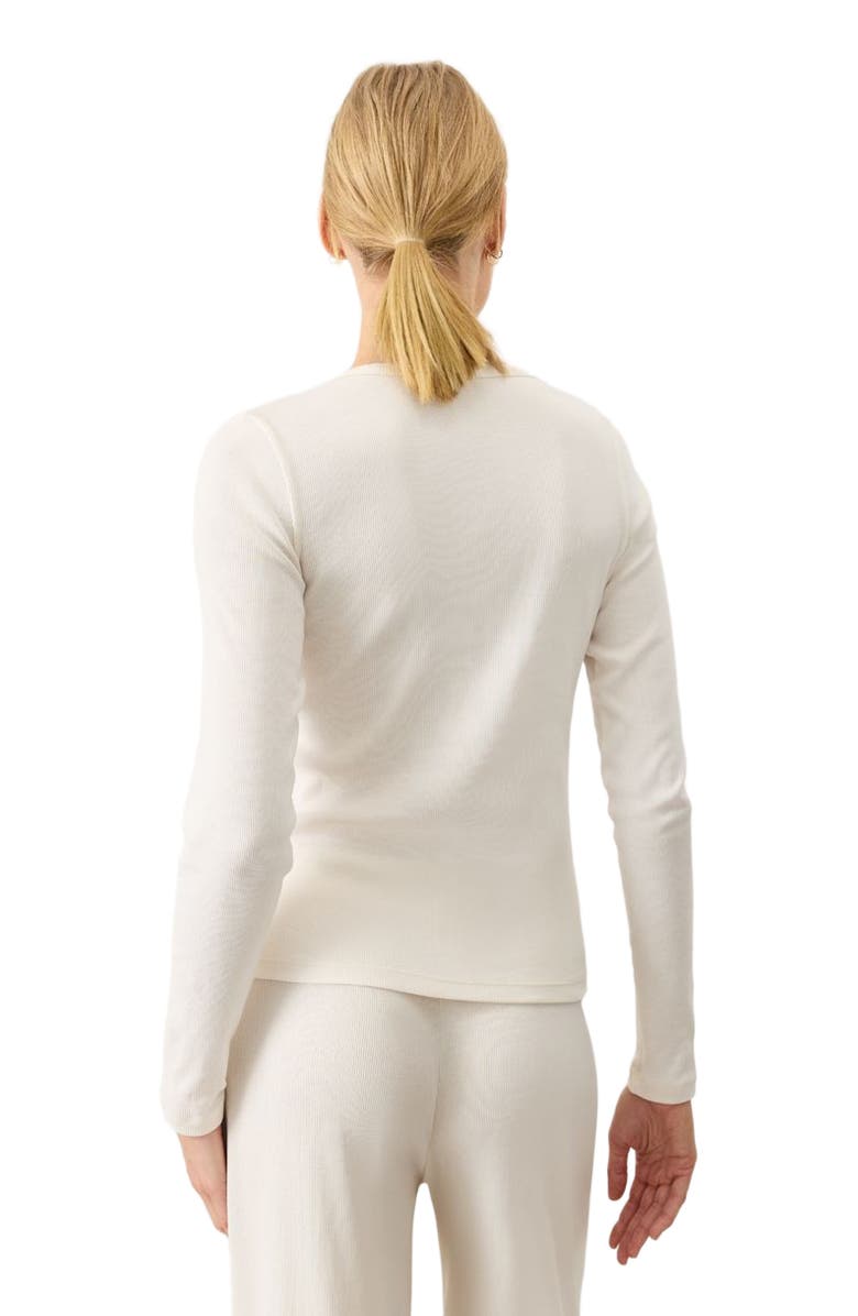 Pact Dream Rib Slim Henley Made With Organic Cotton, Alternate, color, Cream