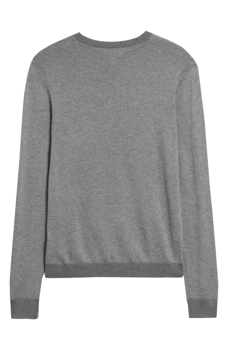 NORDSTROM MEN'S SHOP Nordstrom Birdseye Crewneck Sweater, Alternate, color, 