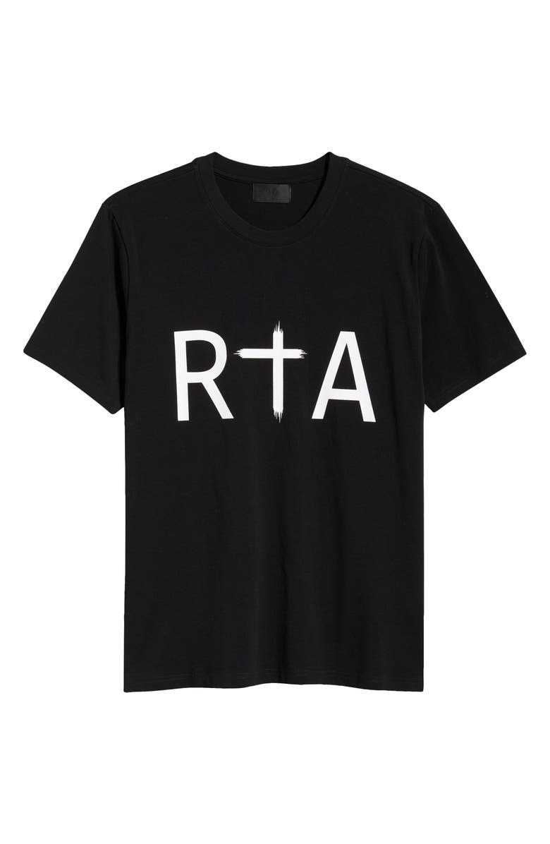 RtA Liam Logo Graphic T-Shirt, Main, color, Black