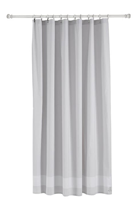 Herringbone Cotton Shower Curtain