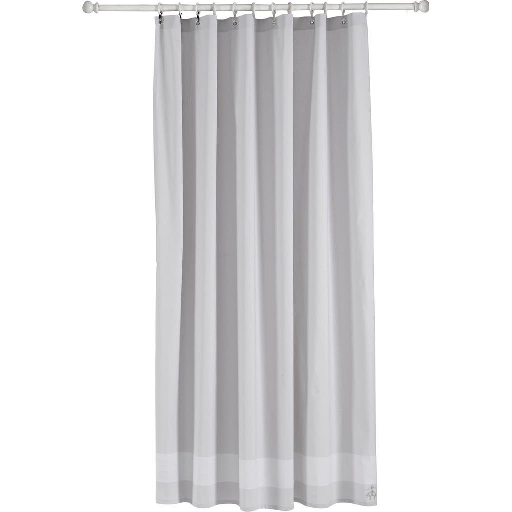 Brooks Brothers Herringbone Cotton Shower Curtain