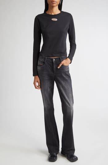 Metallic Oval D Cutout T-Shirt