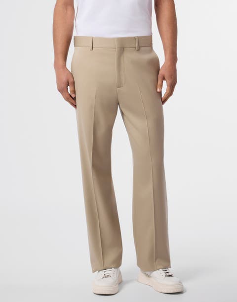 Wool Loose Fit Trousers Men