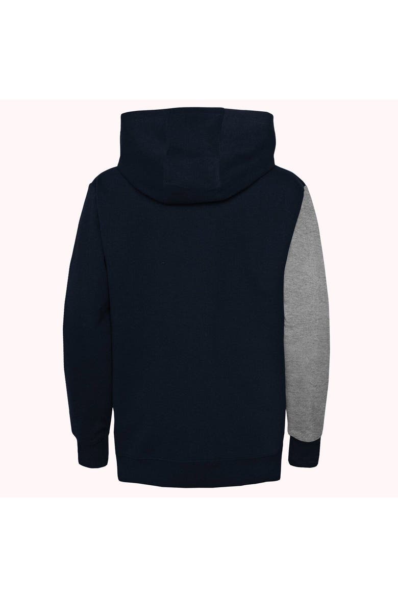 Preschool Gray/Deep Sea Blue Seattle Kraken Unrivaled Pullover Hoodie, Alternate, color, Gray