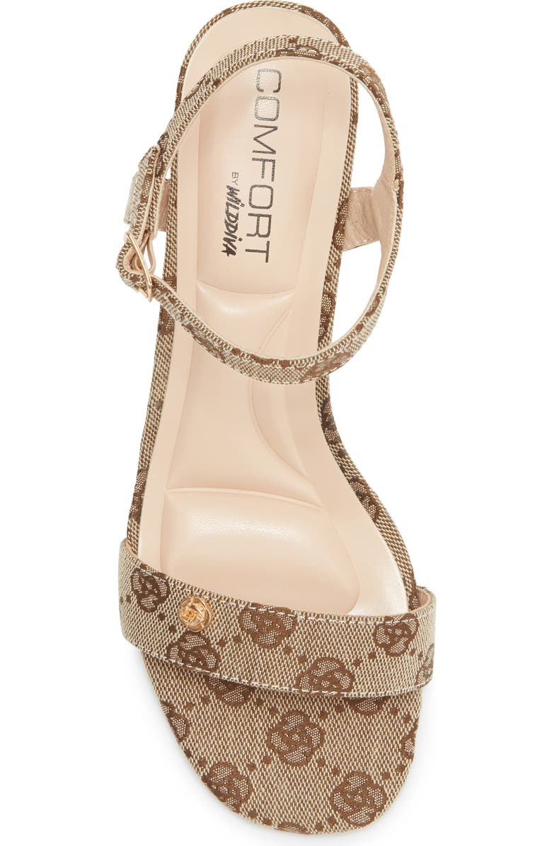 WILD DIVA LOUNGE Laisha Heel Sandal, Alternate, color, Brown