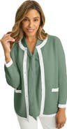 Jessica London Tipped Boxy Cardigan