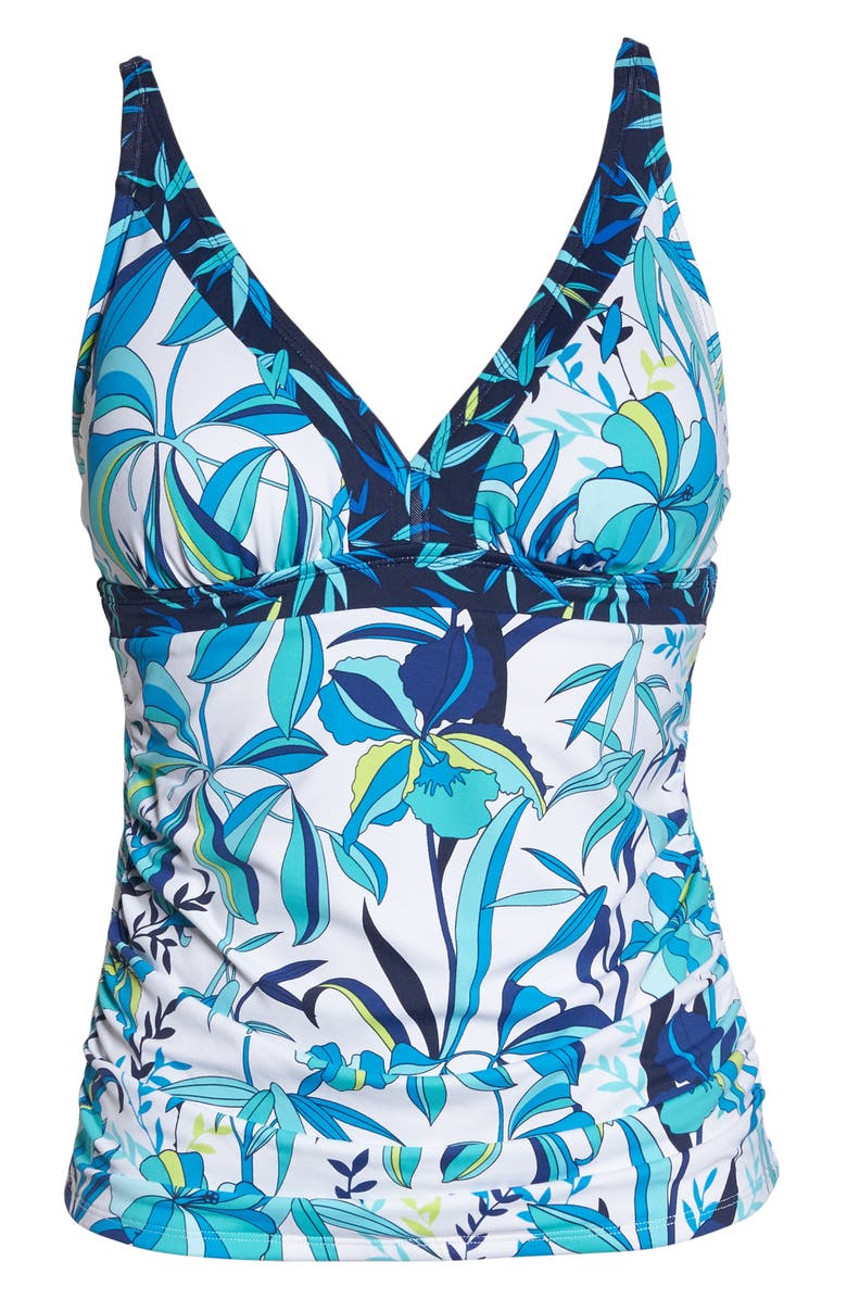 Tommy Bahama Tropical Swirl Tankini Top, Alternate, color, 