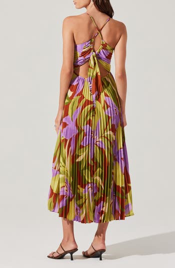 ASTR the Label Blythe Pleated Maxi Dress Nordstrom