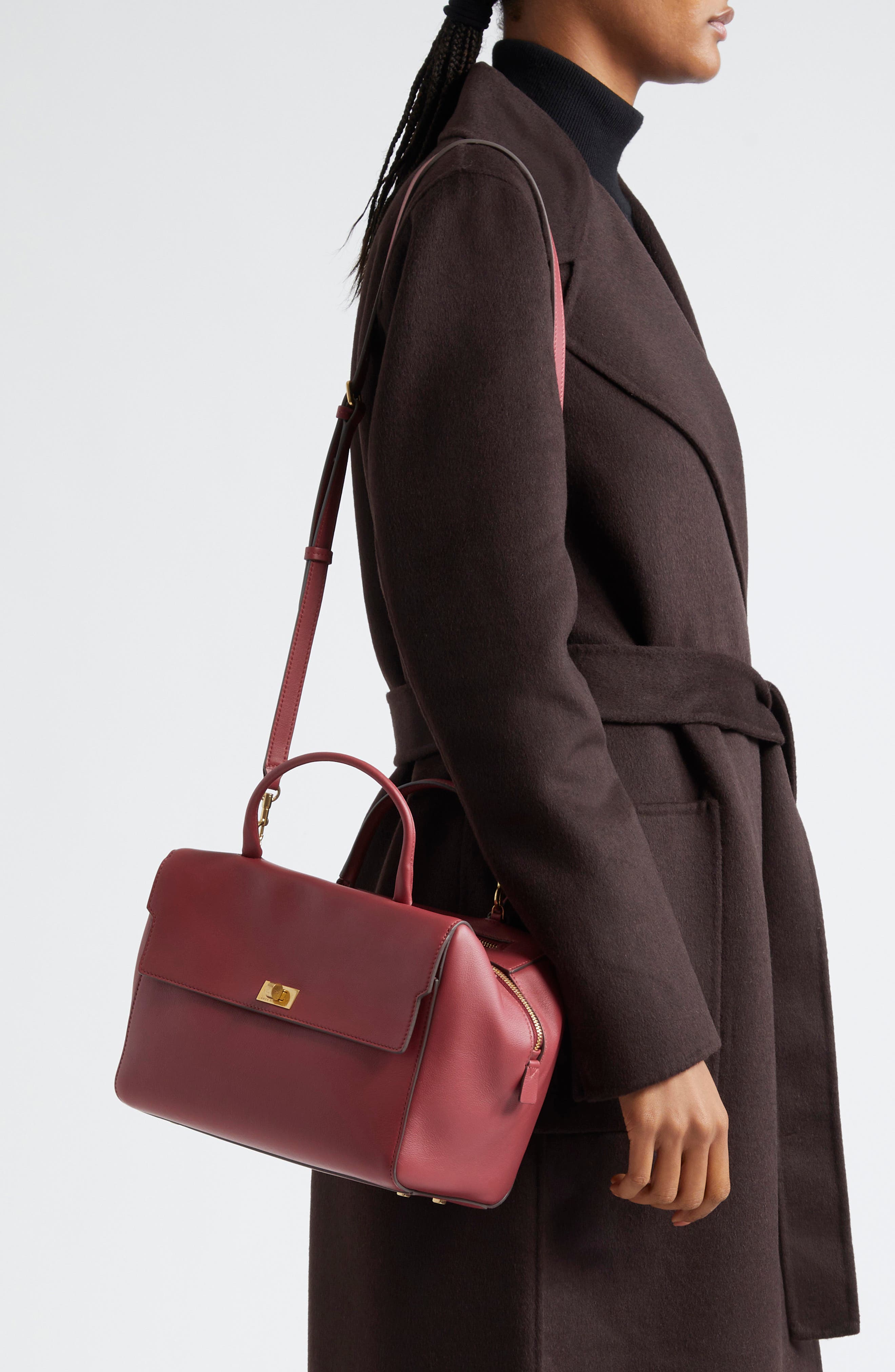 Anya Hindmarch Seaton Leather Handbag, Alternate, color, 