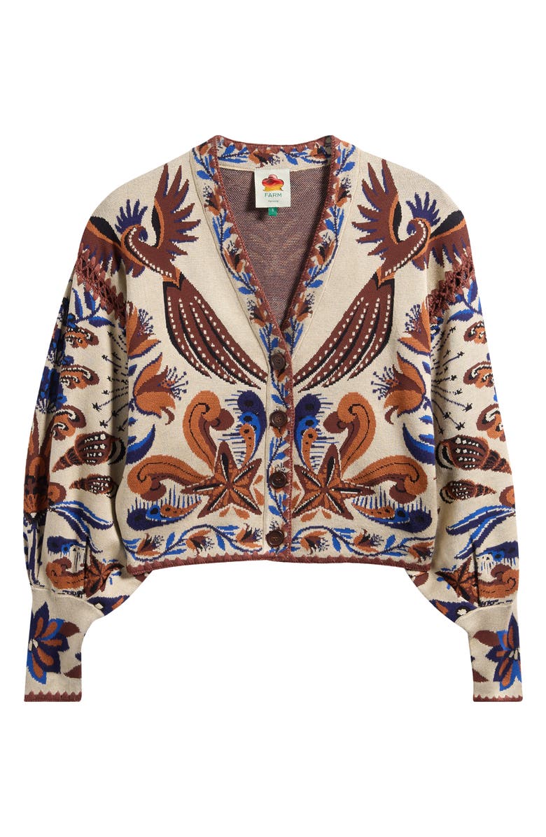 FARM Rio Nature Land Cardigan, Alternate, color, Sand