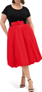 City Chic Paris Love Bubble Skirt Dress
