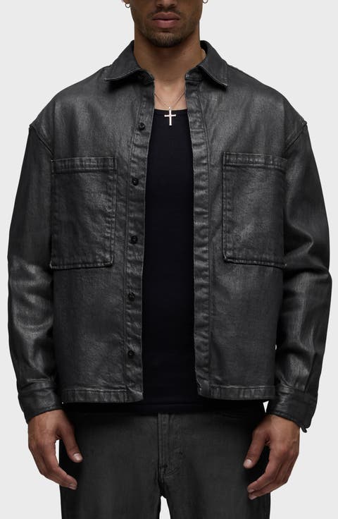Coated Cotton Overshirt
