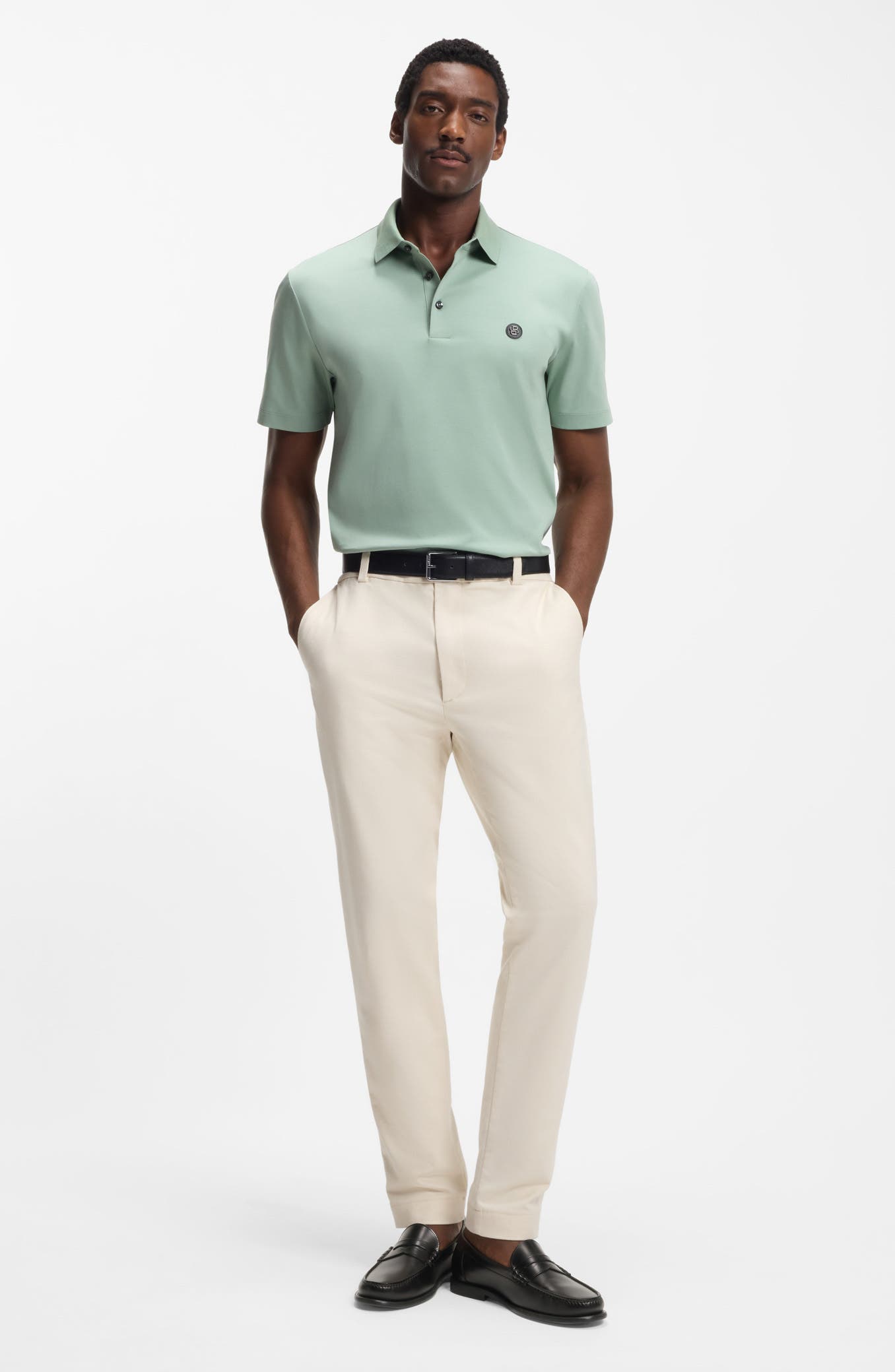 BOSS Kieran Penny Loafer, Alternate, color, Open White