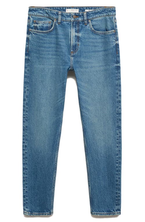 Mango Ben Tapered Jeans In Medium Blue