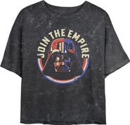 Star Wars Junior's Join The Empire Vader Short Sleeve Cropped T-Shirt