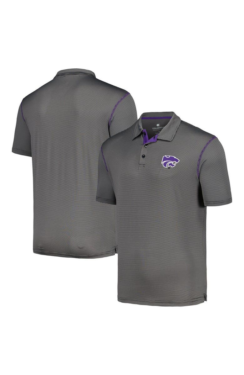COLOSSEUM Men's Colosseum Black Kansas State Wildcats Cameron Polo, Main, color, Black