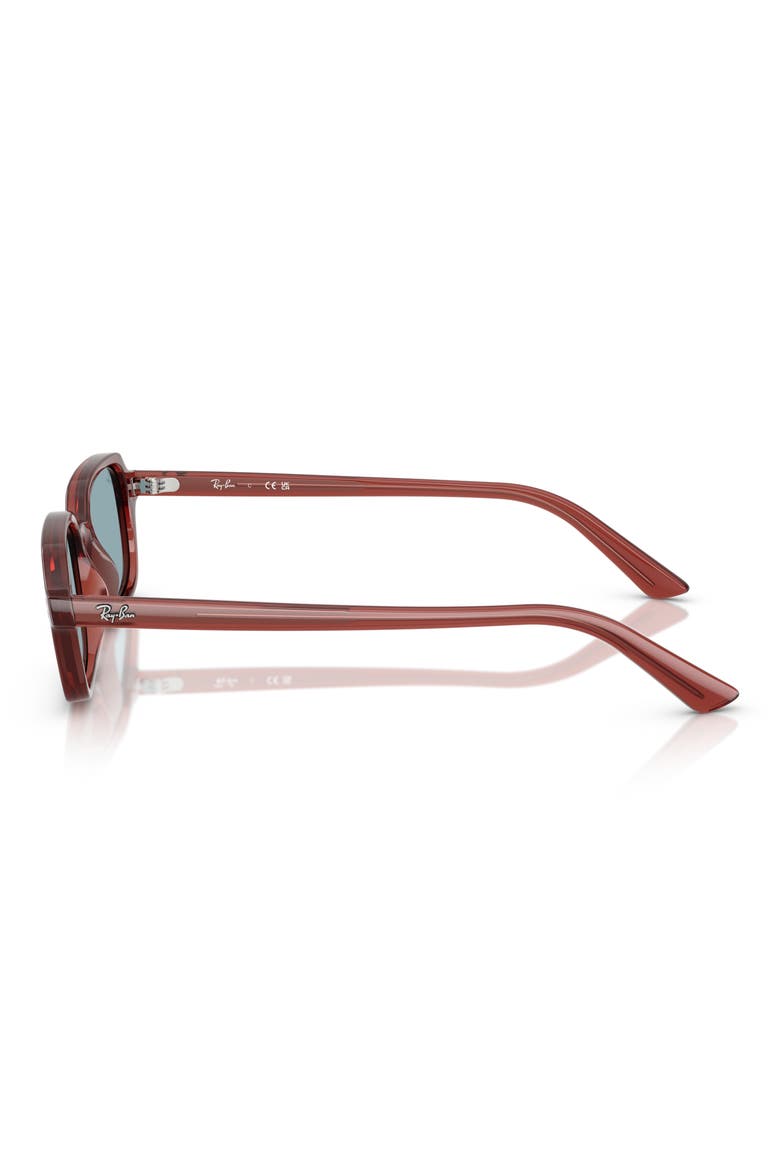 Pillow 51mm Rectangular Sunglasses, Alternate, color, BLUE
