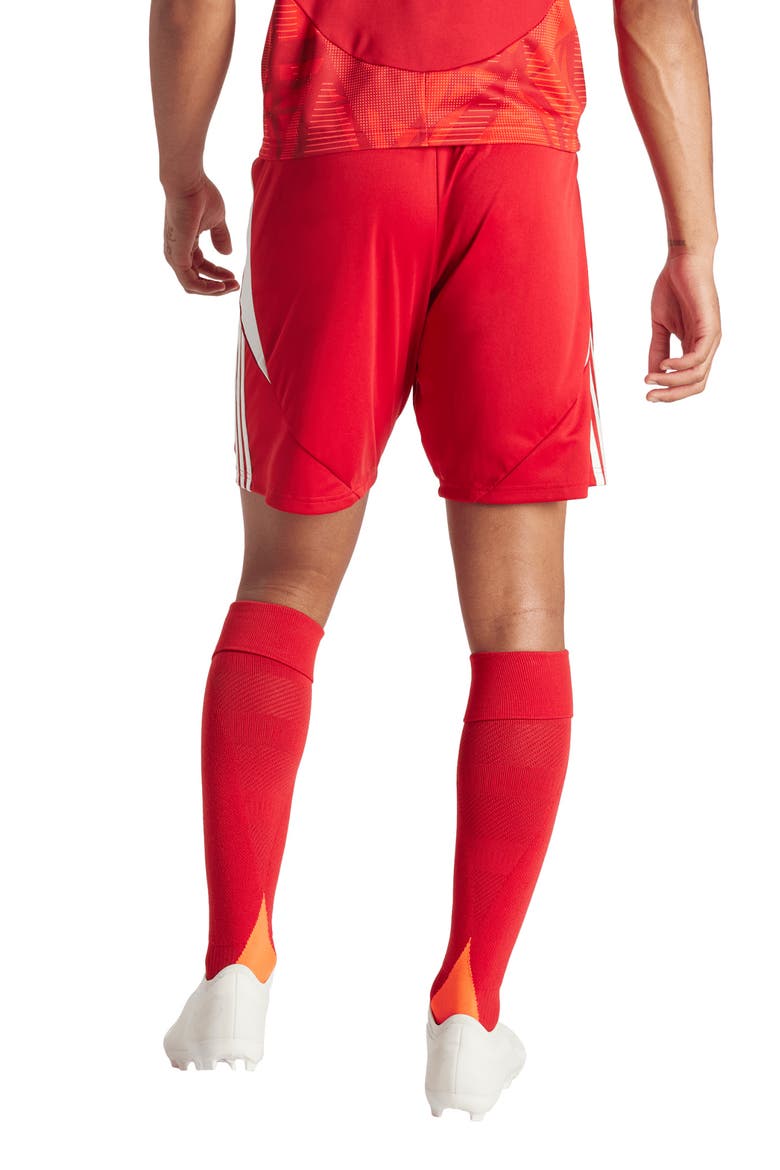 Tiro 24 Football Shorts, Alternate, color, TEAM POWER RED/ WHITE