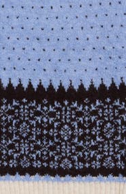 NATASHA Fair Isle Skinny Scarf