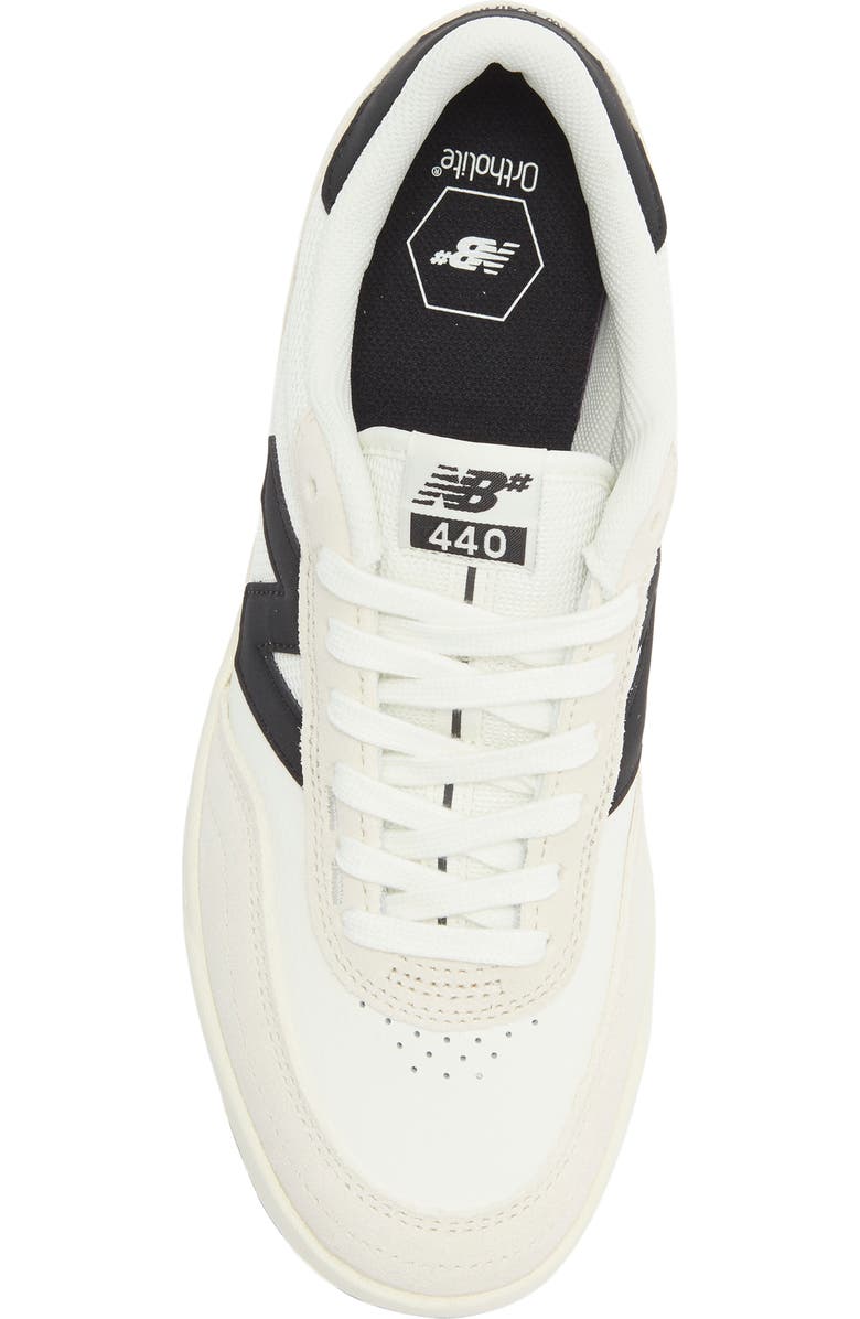 New Balance 440 Skate Sneaker, Alternate, color, Sea Salt/ Black