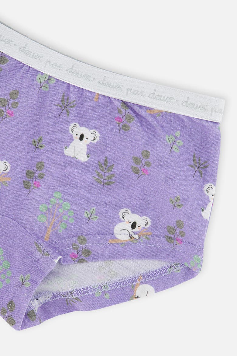 Floral Organic Cotton Full Coverage 3-Pack Boyshort Panties, Alternate, color, Pink Printed Flowers